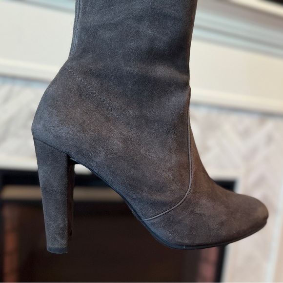 Stuart Weitzman Highland Over-The-Knee Slate Suede Boots Size 6